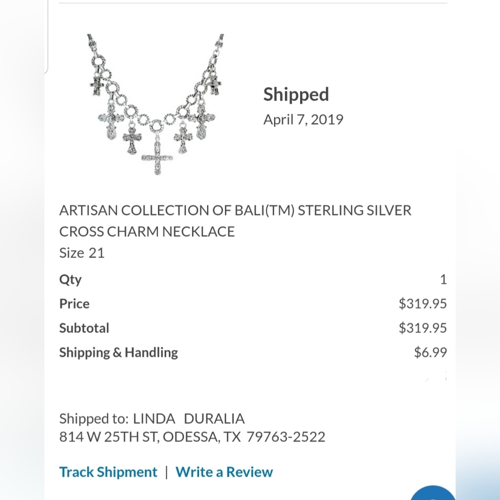 SARDA ARTISAN OF BALI COLLECTION JTV 925 SS CROSS CHARM SET NWOT J#22 - Picture 10 of 10